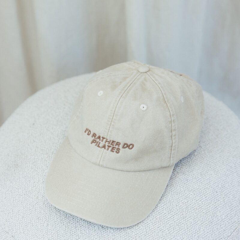'I'd rather to Pilates' Cap