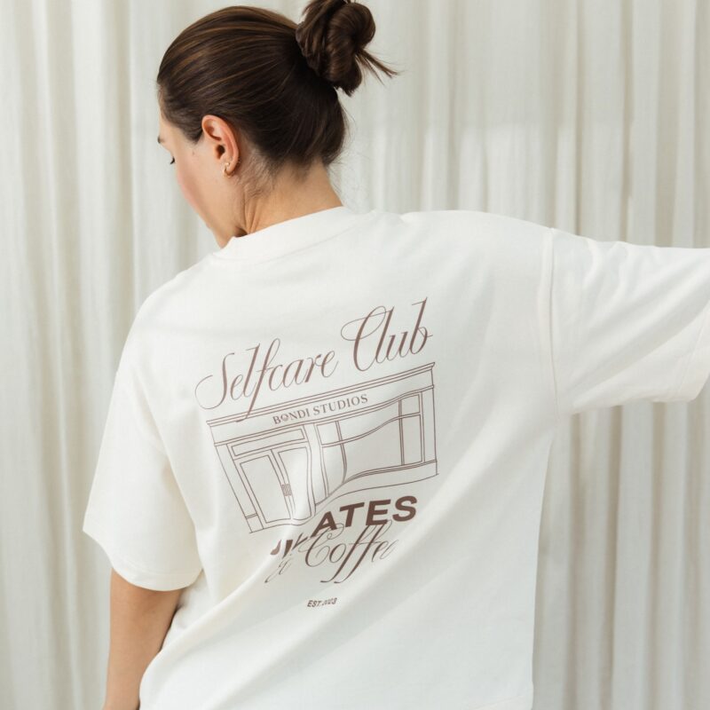 'Self Care Club' T-Shirt Beige