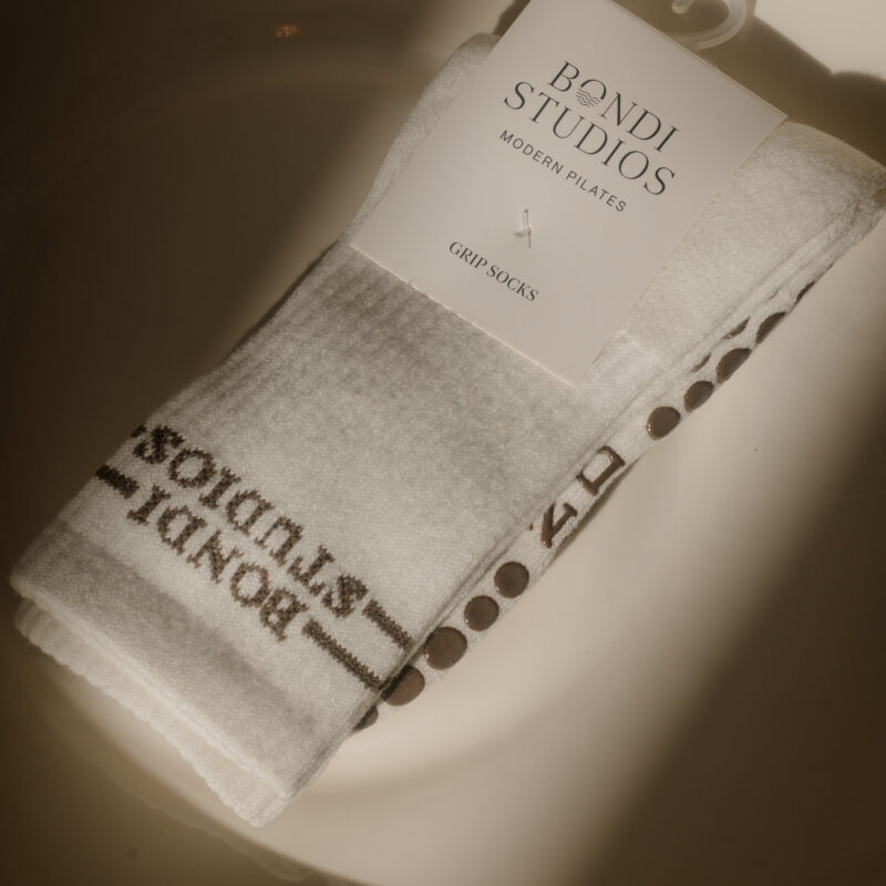 Bondi Studios Grip Socks White